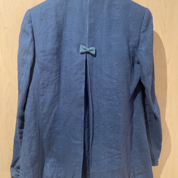 Von Dornberg jacket from ocean blue Irish linen - Picture 3 of 4